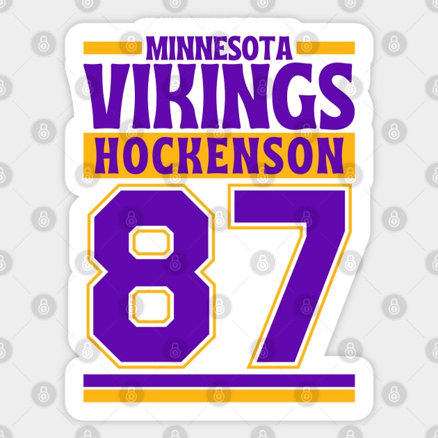 Minnesota Vikings Hockenson 87 American Football Edition 3 Sticker by Astronaut.co